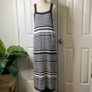 Joie Dress Women's Crochet Knit Sleeveless Midi NWT XL